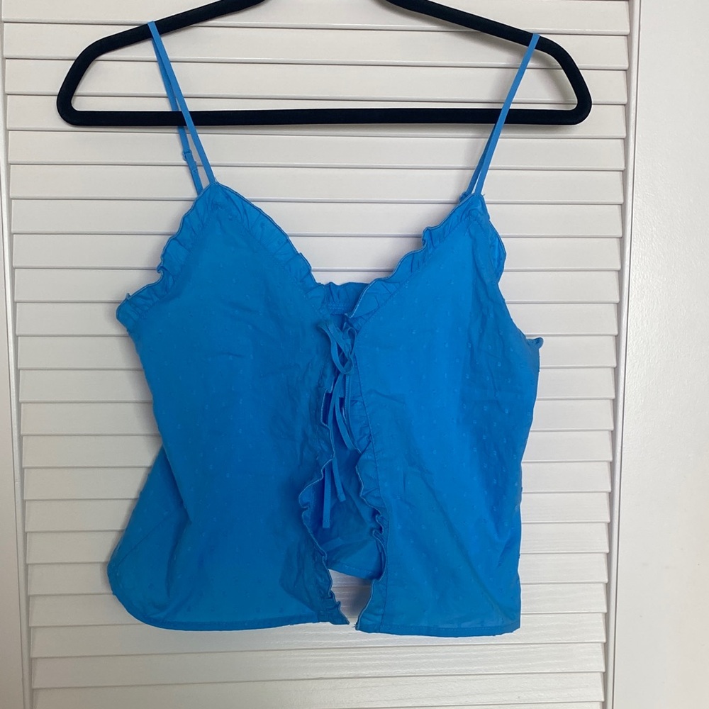 Colsie Blue Ruffle Camisole